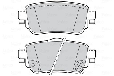 Колодки тормозные задние VALEO 302165