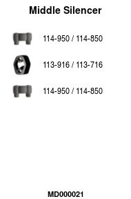Глушитель средняя часть POLMOSTROW 2313