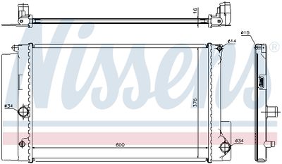 Радиатор системы охлаждения NISSENS 64692