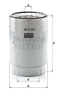 Фильтр топливный MANN-FILTER WK11001X
