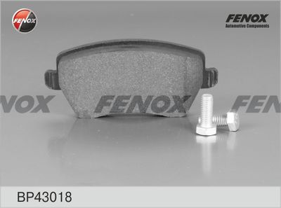 Колодки тормозные дисковые передние FENOX BP43018