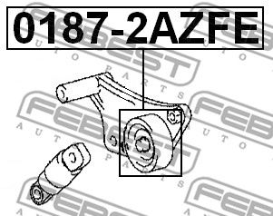 Ролик натяжной комплект FEBEST 01872AZFE