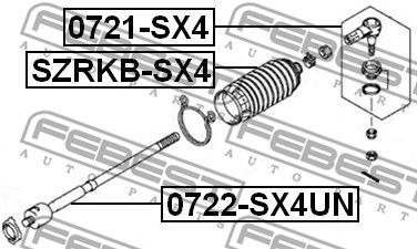 Пыльник рулевой рейки SUBARU 34137AG020