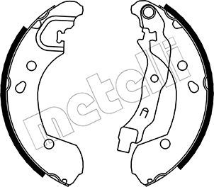 Колодки тормозные барабанные METELLI 530290