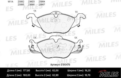 Колодки тормозные дисковые передние BLITZ BB0203