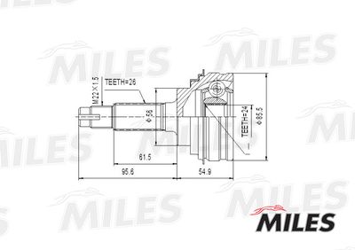ШРУС наружный Miles GA20497