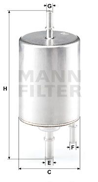 Фильтр топливный MANN-FILTER WK7204