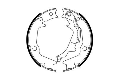 Колодки тормозные барабанные BOSCH 0986487768