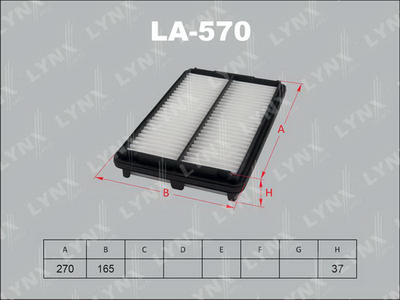 Фильтр воздушный LYNXauto LA570