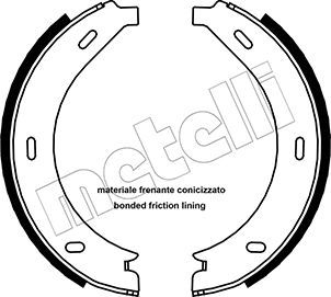 Колодки тормозные барабанные METELLI 530236