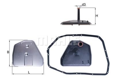 Фильтр АКПП MAHLE HX164D1