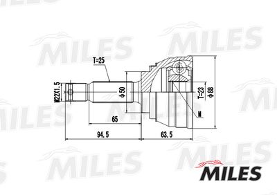 ШРУС наружный Miles GA20281