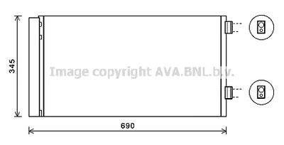 Радиатор кондиционера AVA BW5414D