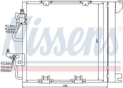 Радиатор кондиционера NISSENS 94768