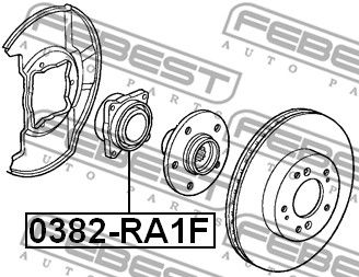 Ступица FEBEST 0382RA1F