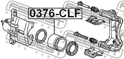 Поршень суппорта тормозного переднего FEBEST 0376CLF