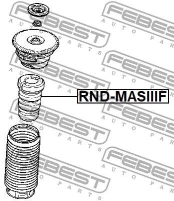 Отбойник амортизатора переднего FEBEST RNDMASIIIF