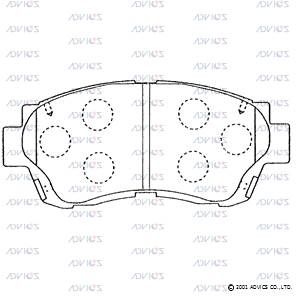 Колодки тормозные передние JD JBP0028