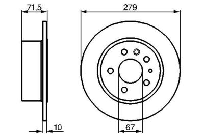 Диск тормозной BOSCH 0986478199