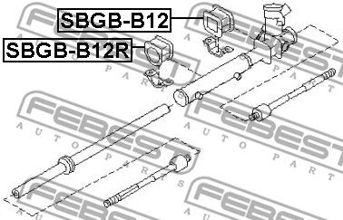Сайлентблок рулевой рейки SUBARU 34115AA030