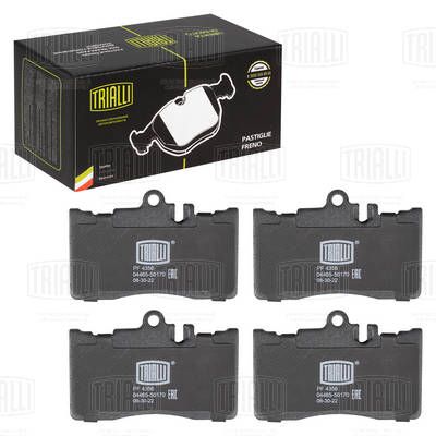 Диски тормозные с колодками передние комплект TRIALLI PF4356