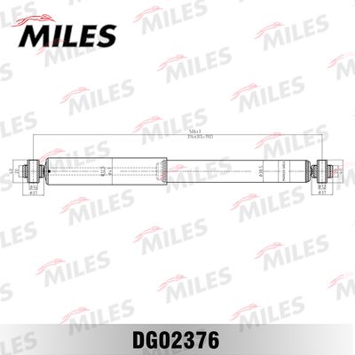 Амортизатор задний газовый Miles DG02376
