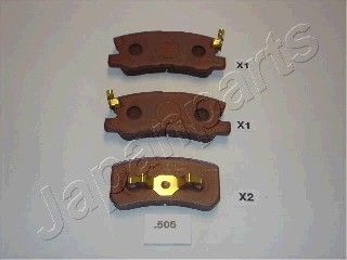 Колодки тормозные дисковые JAPANPARTS PP505AF