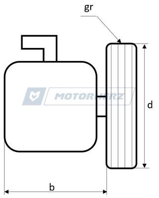 Насос ГУР MotorHerz P1004HG