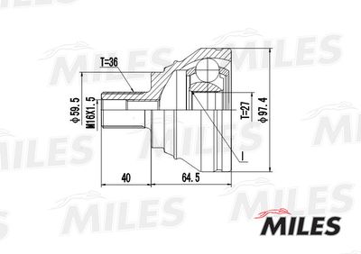 ШРУС наружный Miles GA20024