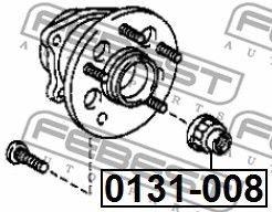 Гайка ступицы колеса FEBEST 0131008