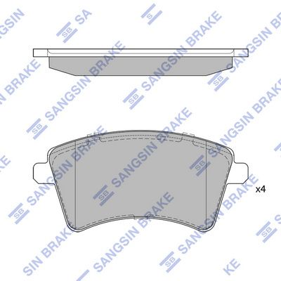 Колодки тормозные дисковые SANGSIN SP4059