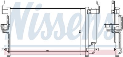 Радиатор кондиционера NISSENS 94448