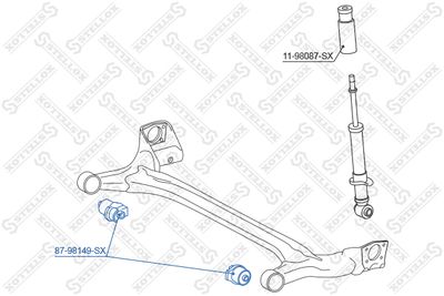 Сайлентблок задней балки STELLOX 8798149SX