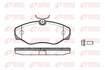 Колодки тормозные передние REMSA 083410