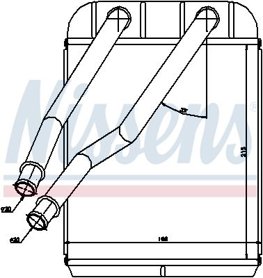 Радиатор отопителя NISSENS 73975