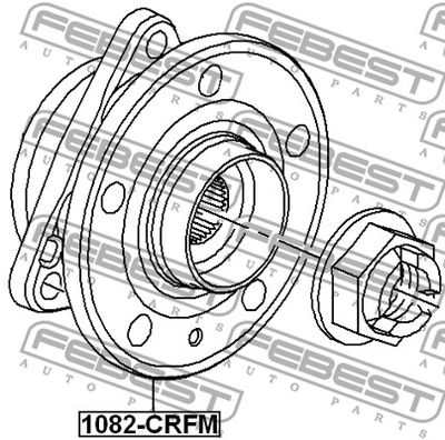 Ступица передняя FEBEST 1082CRFM