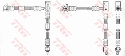 Шланг тормозной TRW PHD542