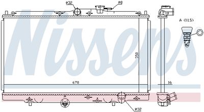 Радиатор охлаждения NISSENS 62258