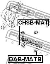 Втулка переднего рычага FEBEST CHSBMAT