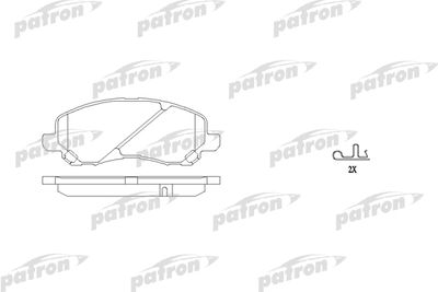 Колодки тормозные дисковые передние PATRON PBP1621