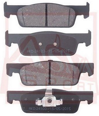 Колодки тормозные дисковые задние AKYOTO AKD24103