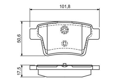 Колодки тормозные дисковые задние BOSCH 0986494076