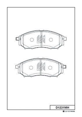 Колодки тормозные передние MK KASHIYAMA D1231MH
