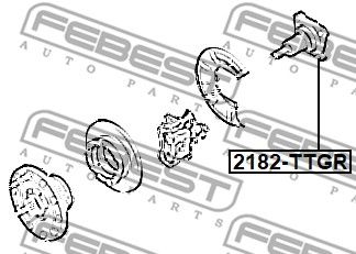 Ступица колеса FEBEST 2182TTGR