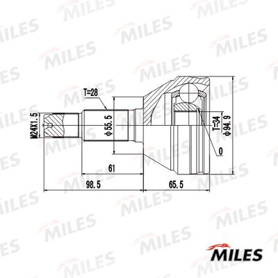 ШРУС наружный Miles GA20568