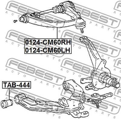 Рычаг передний левый верхний FEBEST 0124CM60LH