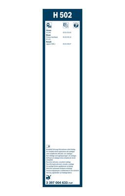 Щетка стеклоочистителя задняя BOSCH 3397004633