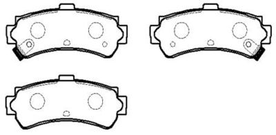 Колодки тормозные дисковые HSB HP5078