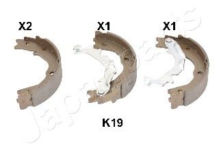Колодки тормозные барабанные JAPANPARTS GFK19AF