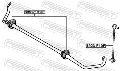 Тяга стабилизатора переднего FEBEST 1923F10F